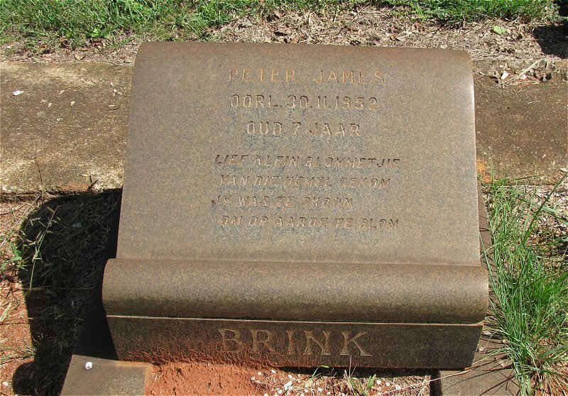 BRINK Peter James -1952