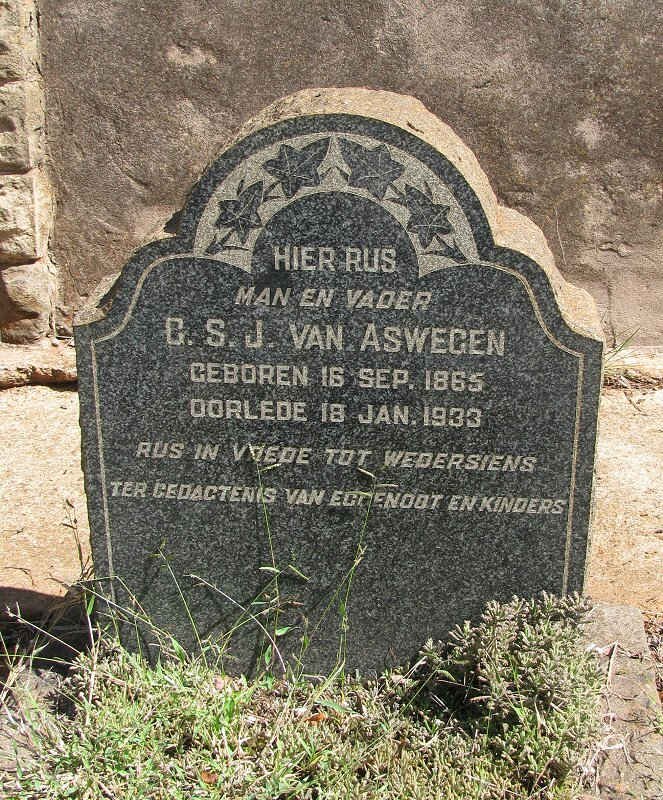 ASWEGEN G.S.J., van 1865-1933