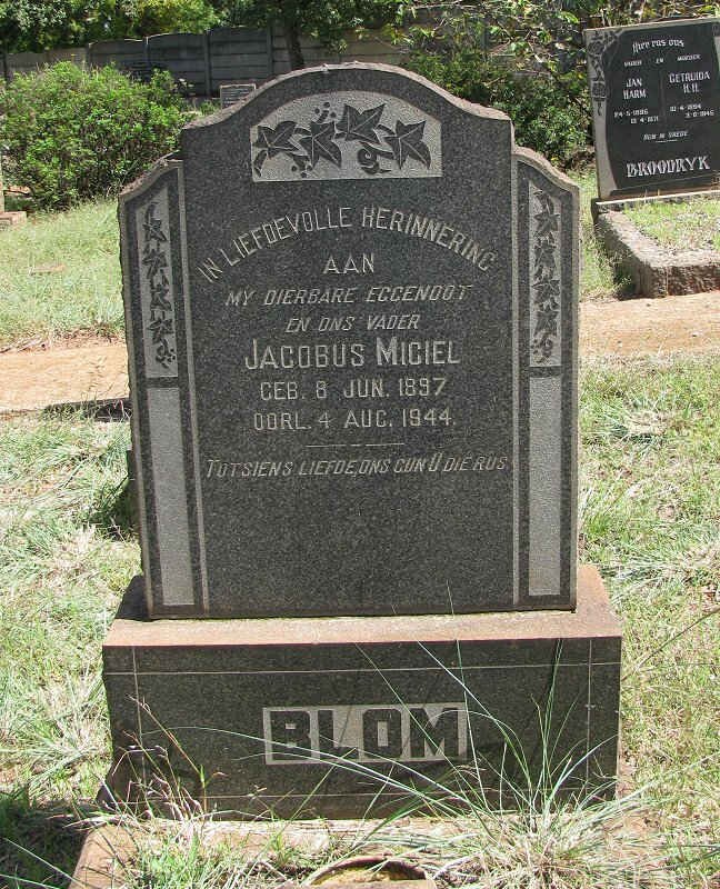 BLOM Jacobus Migiel 1897-1944