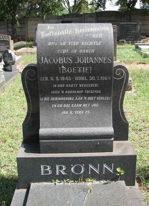 BRONN Jacobus Johannes 1945-1964