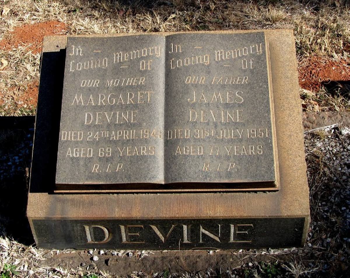 DEVINE James -1951 &amp; Margaret -1948