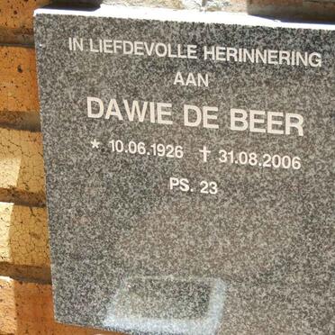 BEER Dawie, de 1926-2006