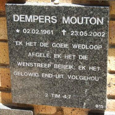 MOUTON Dempers 1961-2002
