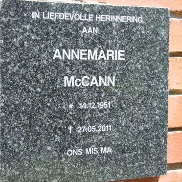McCANN Annemarie 1951-2011