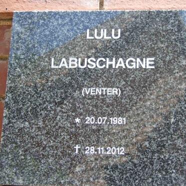 LABUSCHAGNE Lulu nee VENTER 1981-2012