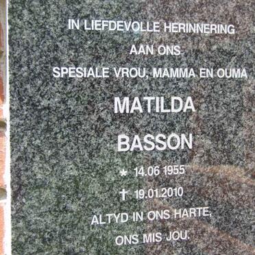 BASSON Matilda 1955-2010