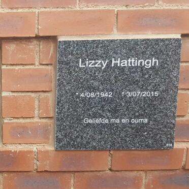HATTINGH Lizzy 1942-2015