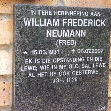 NEUMANN William Frederick 1931-2007