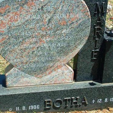 BOTHA Marie 1906-1996