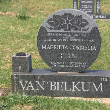 BELKUM Magrieta Cornelia, van 1944-2001