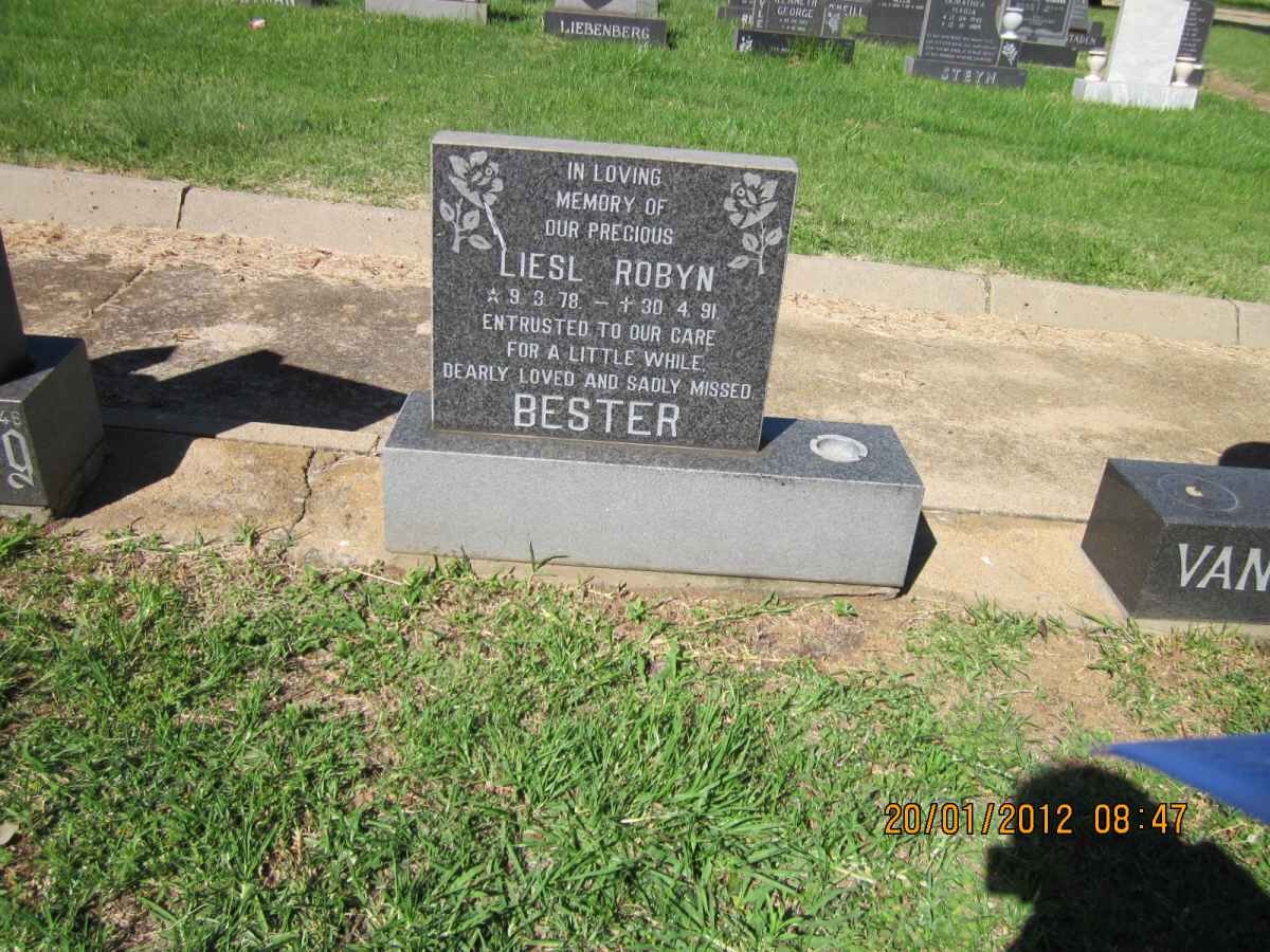 BESTER Liesl Robyn 1978-1991