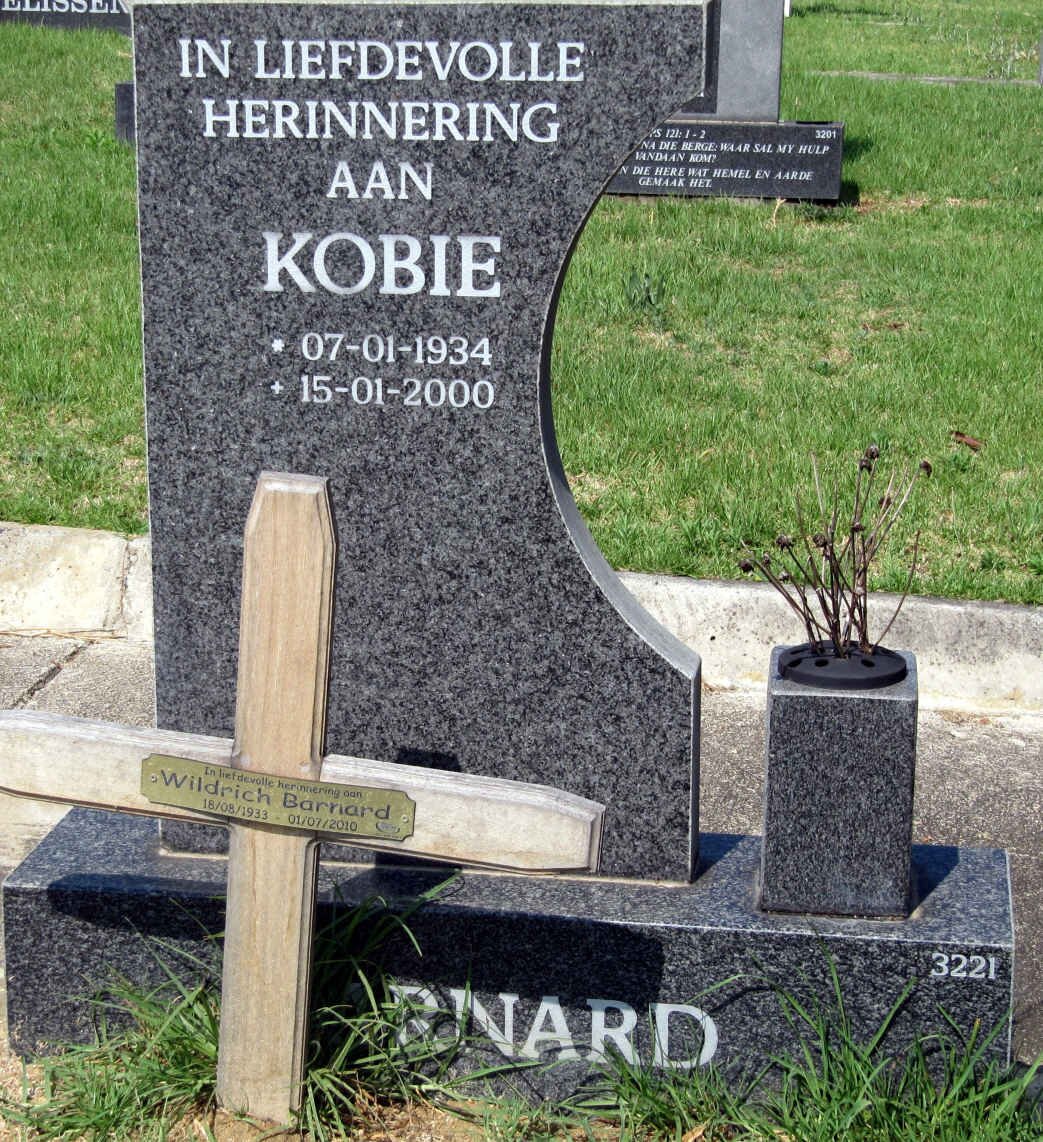 BARNARD Wildrich 1933-2010 &amp; Kobie 1934-2000