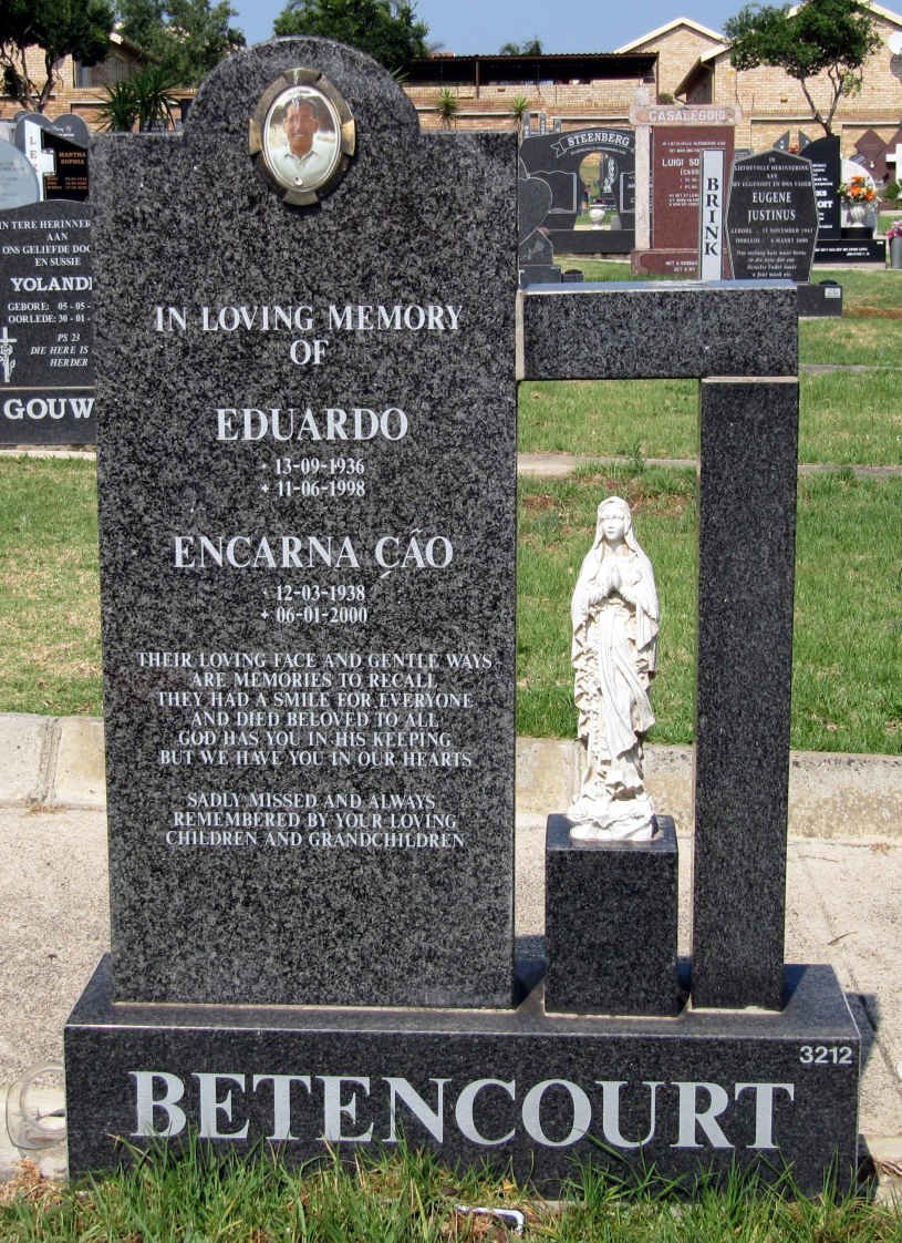 BETENCOURT Eduardo 1936-1998 &amp; Encarna Cao 1938-2000