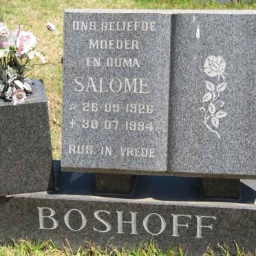 BOSHOFF Salome 1926-1994