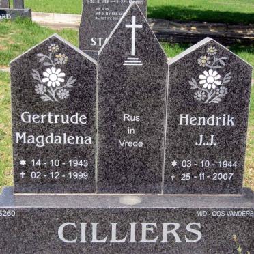 CILLIERS Hendrik J.J. 1944-2007 &amp; Gertrude Magdalena 1943-1999