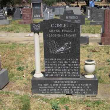 CORLETT Shawn Francis 1976-1992
