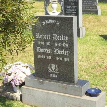 DEELEY Robert 1922-1994 &amp; Doreen 1928-1999