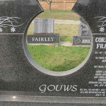 GOUWS Cornelius Francois 1950-2000