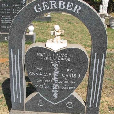 GERBER Chris J. 1931-2002 &amp; Anna  C.F. 1936-2002