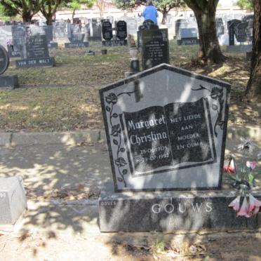 GOUWS Margaret Christina 1905-1992