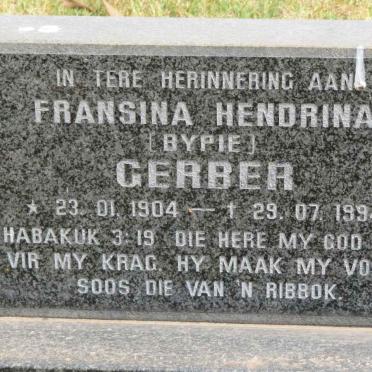 GERBER Fransina Hendrina 1904-1994
