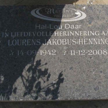 HENNING Lourens Jakobus 1942-2008