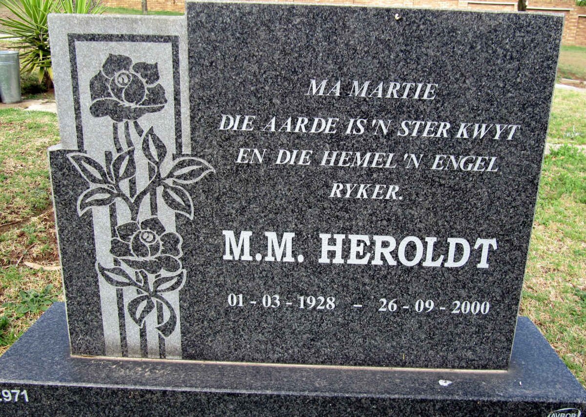 HEROLDT M.M. 1928-2000