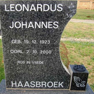 HAASBROEK Leonardus Johannes 1923-2000