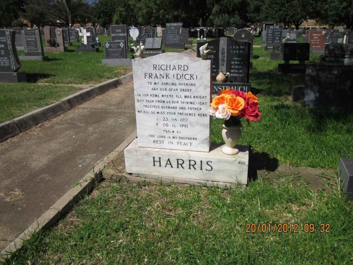 HARRIS Richard Frank 1917-1991