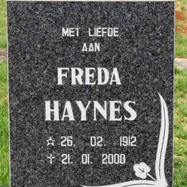 HAYNES Freda 1912-2000