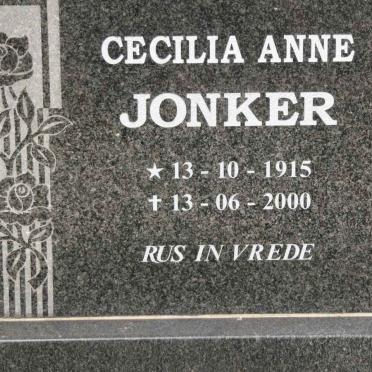 JONKER Cecilia Anne 1915-2000