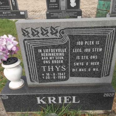 KRIEL Thys 1947-1999