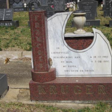 KRUGER Francois 1963-1992