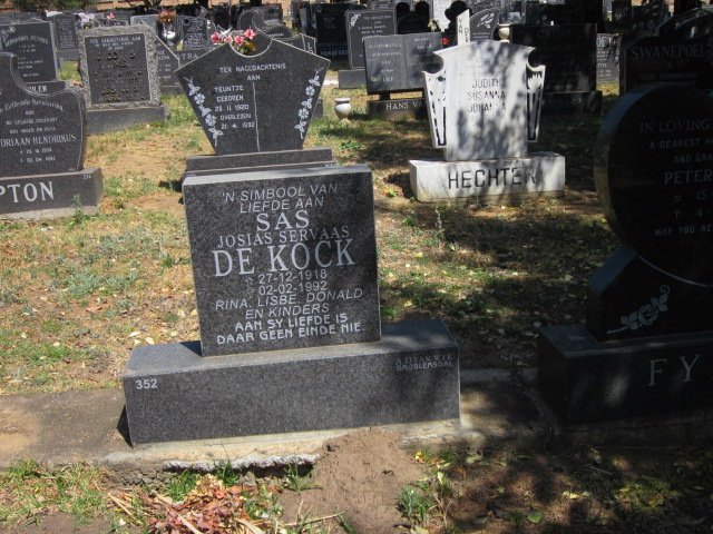 KOCK Josias Servaas, de 1918-1992