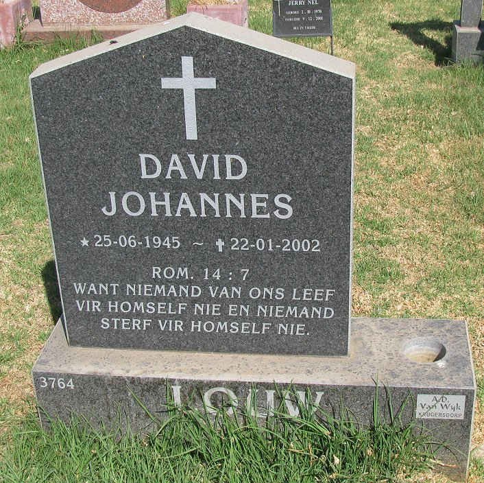 LOUW David Johannes 1945-2002
