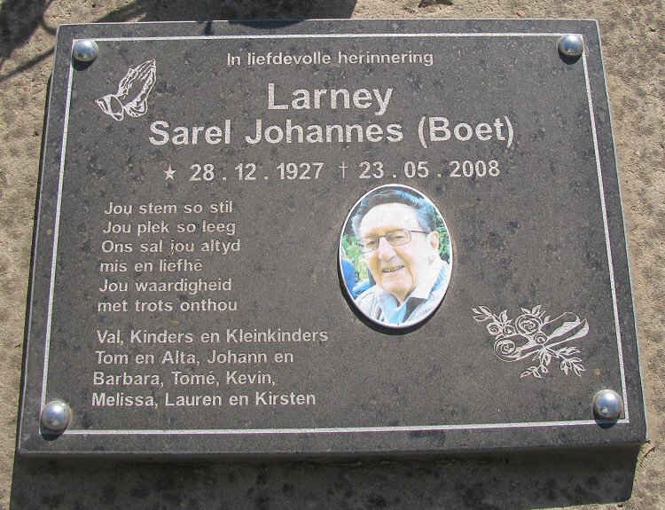 LARNEY Sarel Johannes 1927-2008