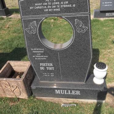 MULLER Pieter Du Toit 1943-2001