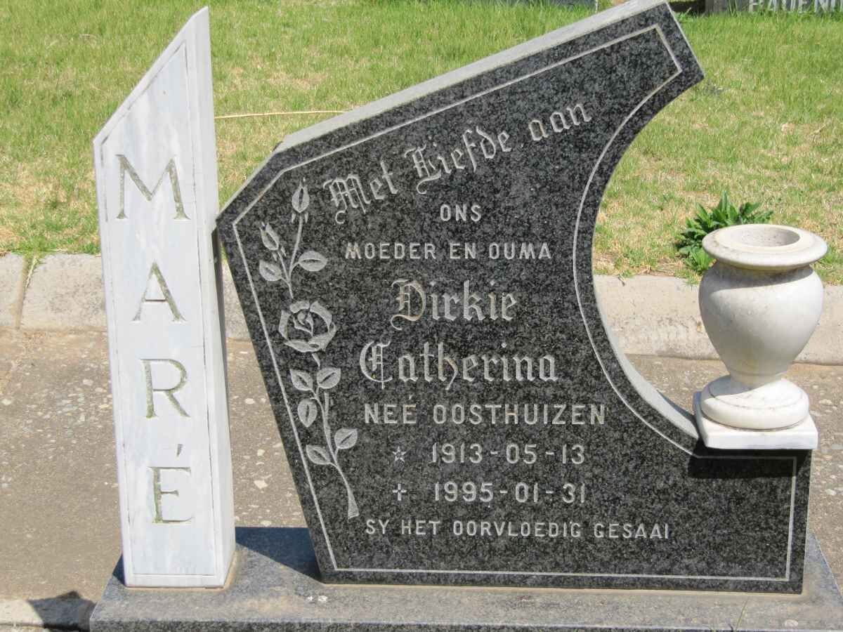 MARÉ Dirkie Catherina nee OOSTHUIZEN 1913-1995