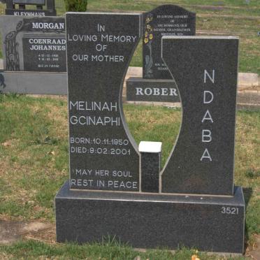 NDABA Melinah Gcinaphi 1950-2001