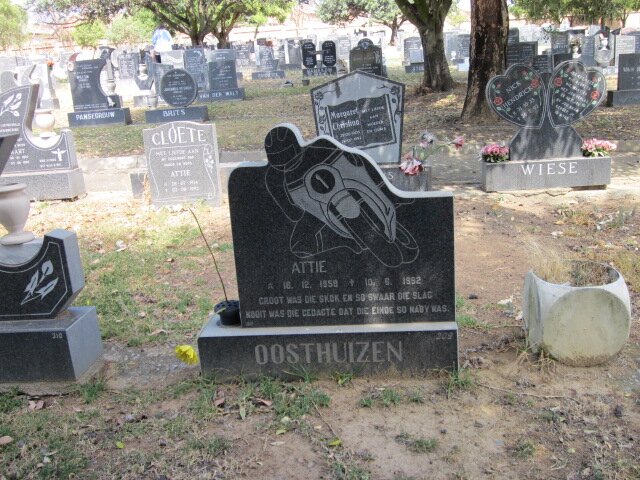 OOSTHUIZEN Attie 1958-1992