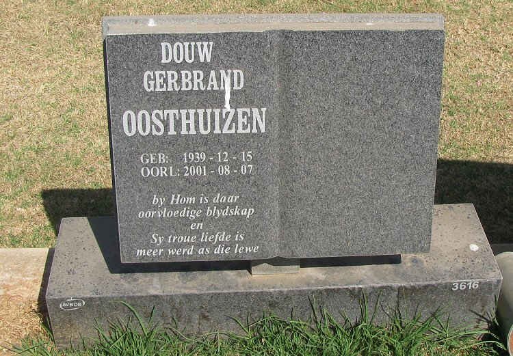 OOSTHUIZEN Douw Gerbrand 1939-2001