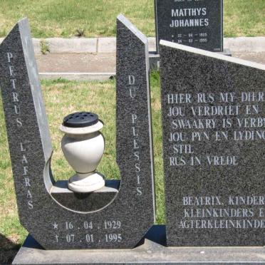 PLESSIS Petrus Lafras, du 1929-1995