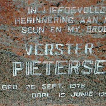PIETERSE Verster 1978-1996