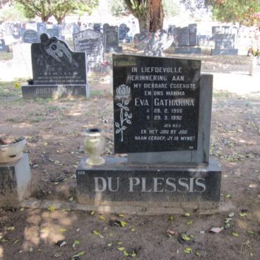 PLESSIS Eva Catharina, du 1955-1992