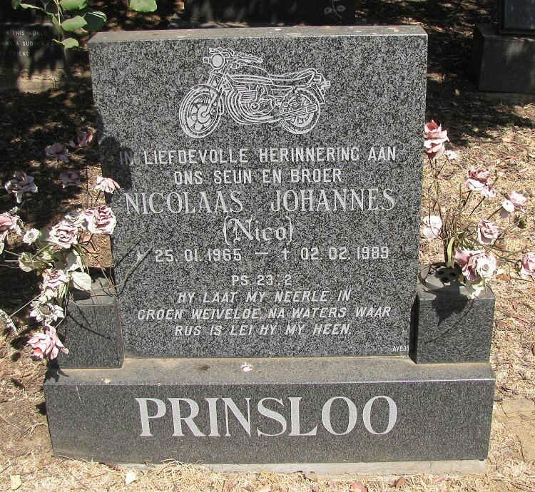 PRINSLOO Nicolaas Johannes 1965-1989