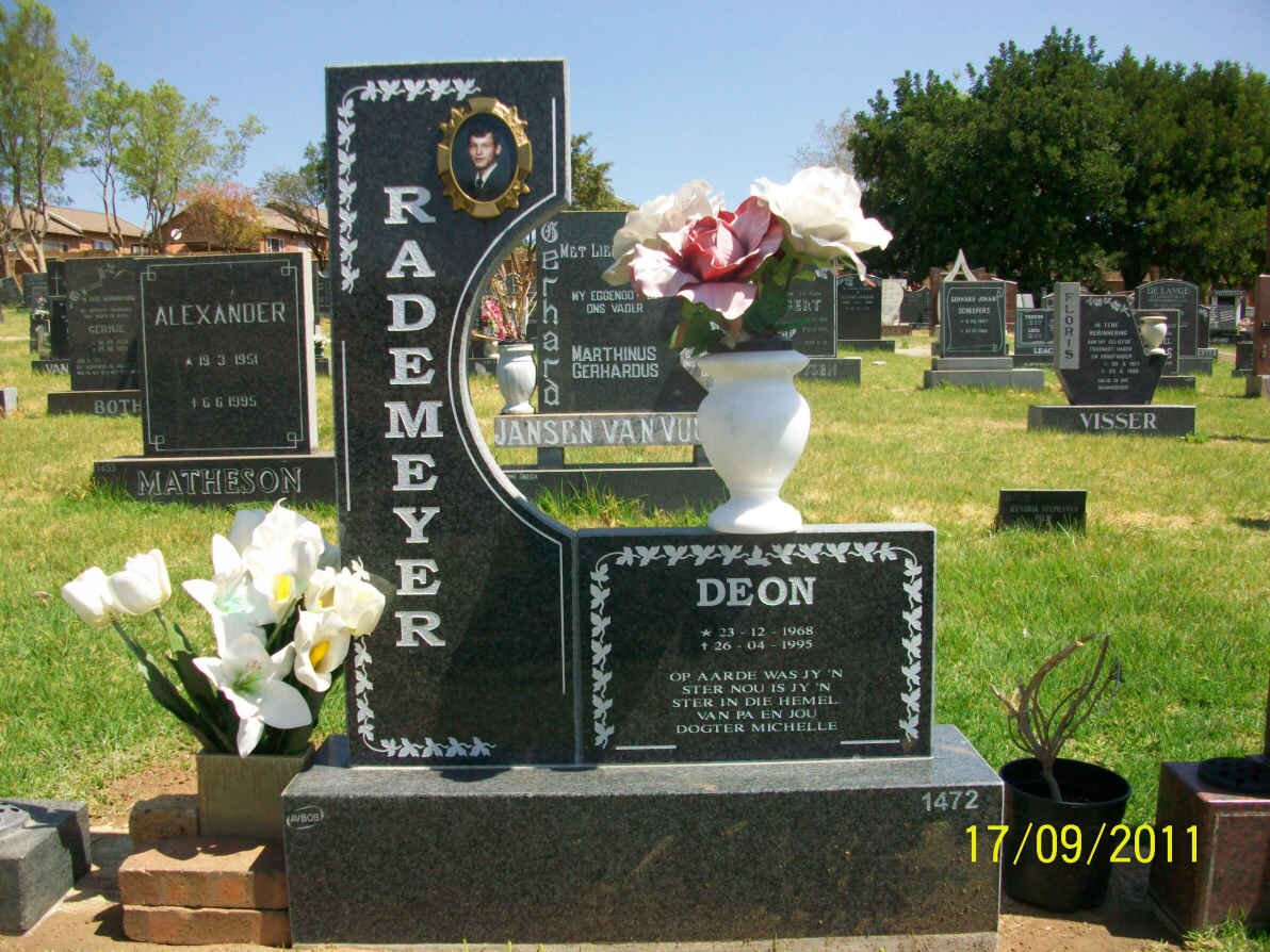 RADEMEYER Deon 1968-1995