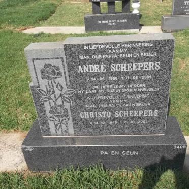 SCHEEPERS Christo 1945-2002 :: SCHEEPERS André 1968-2001