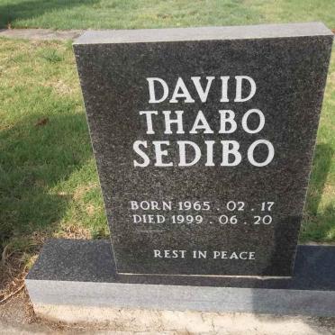 SEDIBO David Thabo 1965-1999