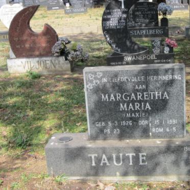 TAUTE Margaretha Maria 1926-1991