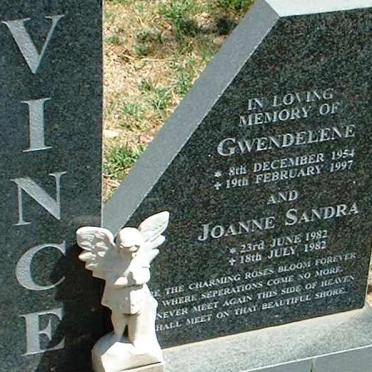 VINCE Gwendelene 1954-1997 :: VINCE Joanne Sandra 1982-1982